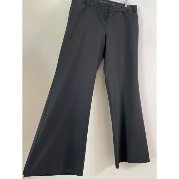Express Design Studio Womens 14R Black Editor Dress Pants Wide Leg Trousers - Picture 2 of 6